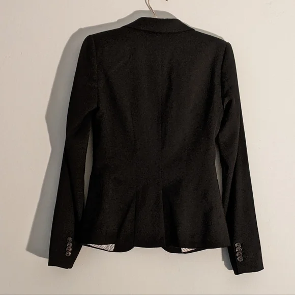 Forever 21 Black Blazer Size 4 - Picture 2 of 6